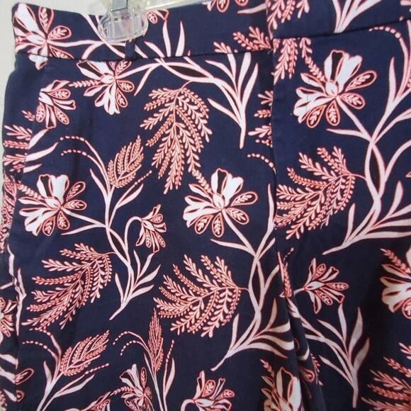 BANANA Republic tropical navy frond jacquard shorts size 8 - Picture 3 of 7